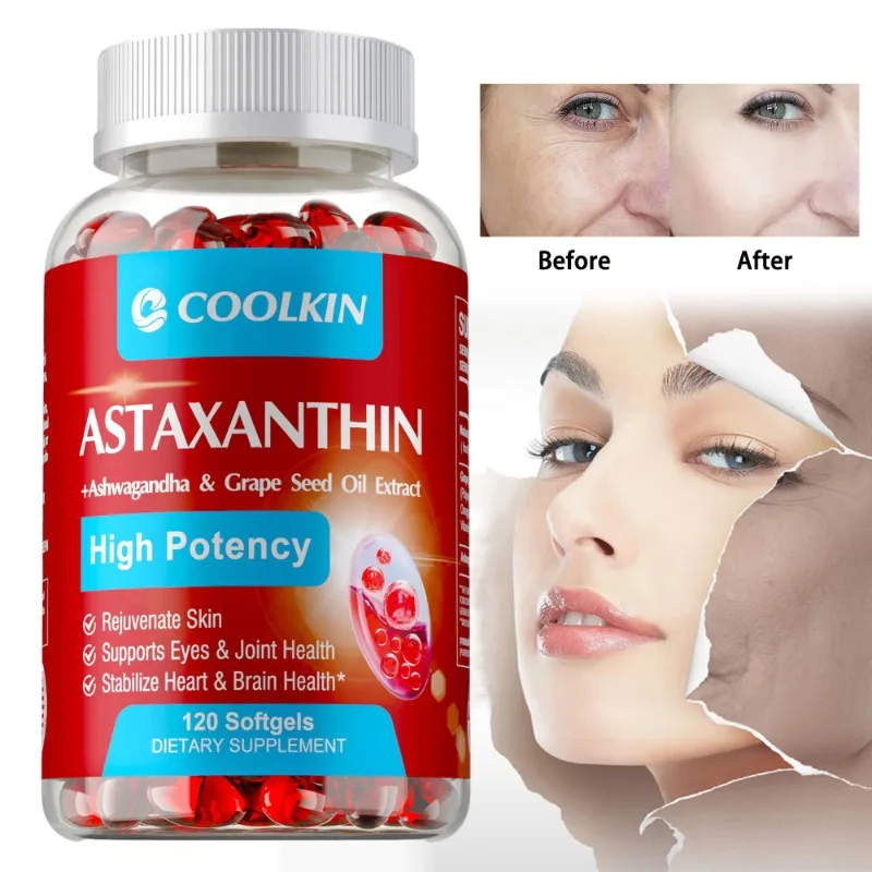 Astaxanthin 24mg - Promotes Skin Hydration and Firmness, Supports Heart, Joint and Immune System Health, Antioxidant