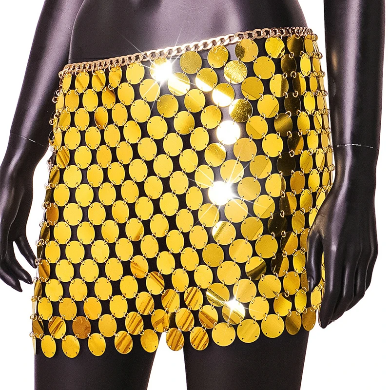 2026 Pailletten-Minirock Damen Luxus Hochtaillierter Rock für Frauen Mode Sommer Damenrock Streetwear Glitzer-Kurzrock – Detail 15