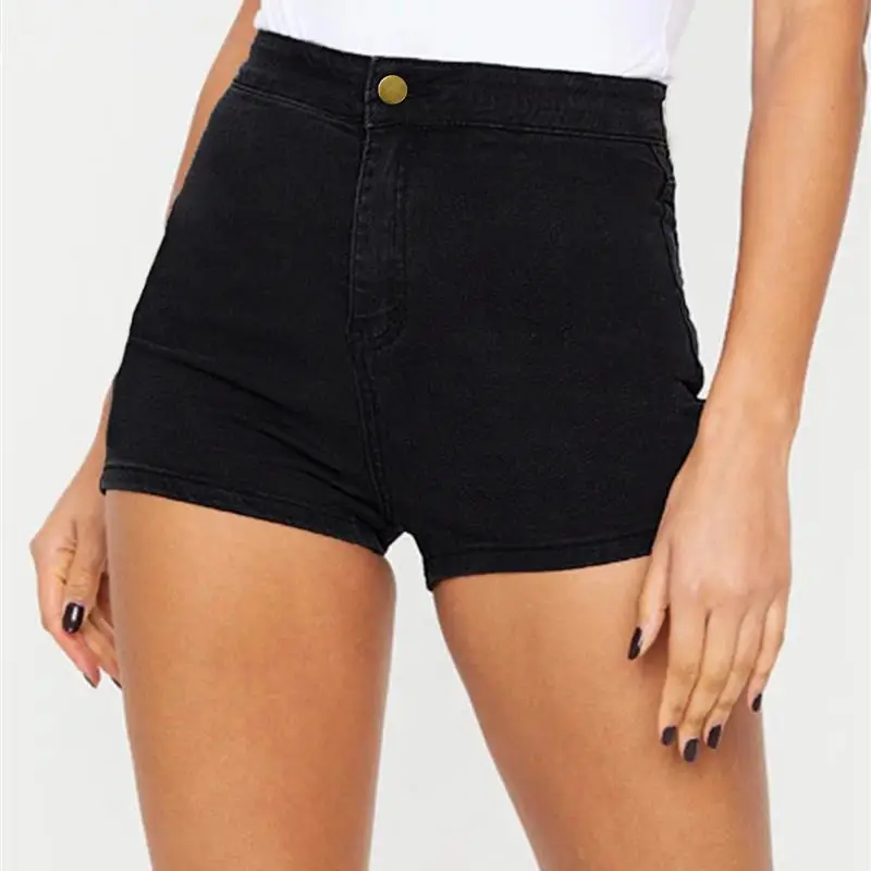 

Эластичные однотонные джинсовые брюки с высокой талией, женские летние модные трансграничные брюки Eabywi ort Bla