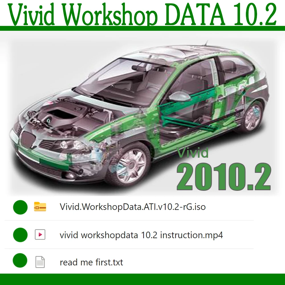 Auto Vivid Workshop data car Auto Repair Software Up To 2010 Vivid Workshop DATA 10.2 Free ship online USB CD engine management