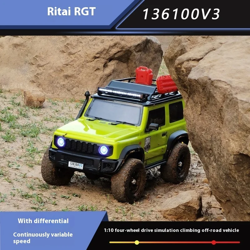 

RGT Jimny 136100v3 1/10 4wd RC Car Crawler Climbing Buggy Off Road Vehicle Rock Remote Control Model Car For Boy Adult Toy Gifts