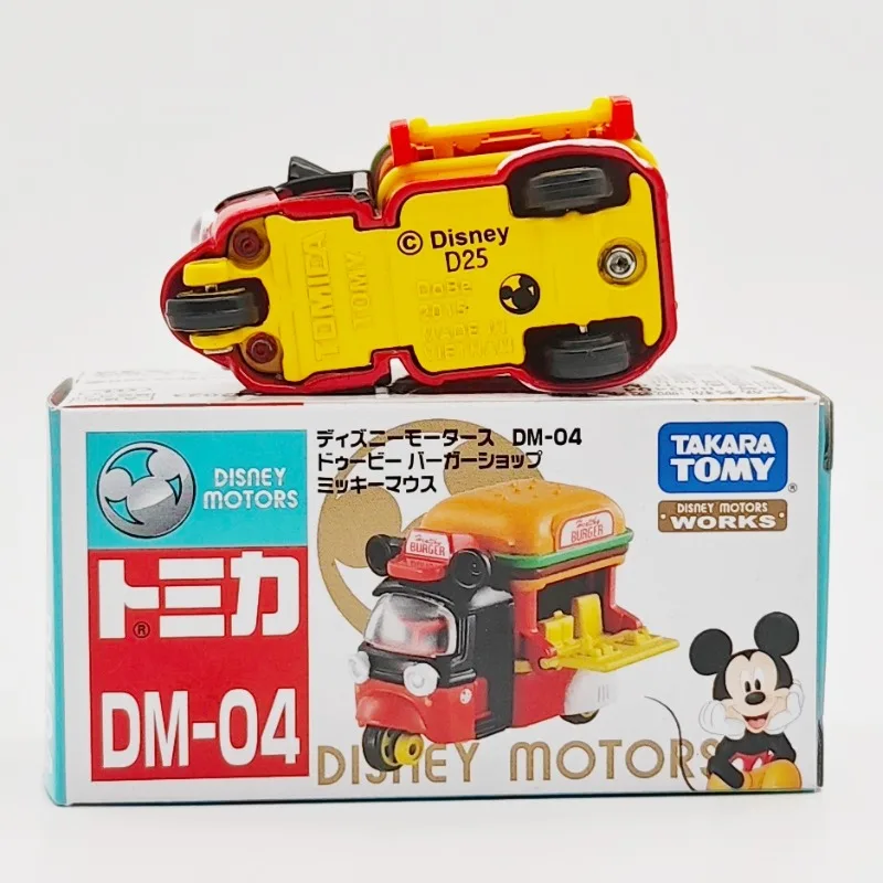 TAKARA TOMY Tomica DISNEY MOTORS DM-04 Mickey Hamburg Automauto Legering Speelgoed Motorvoertuig Diecast Metaal Model Geschenken