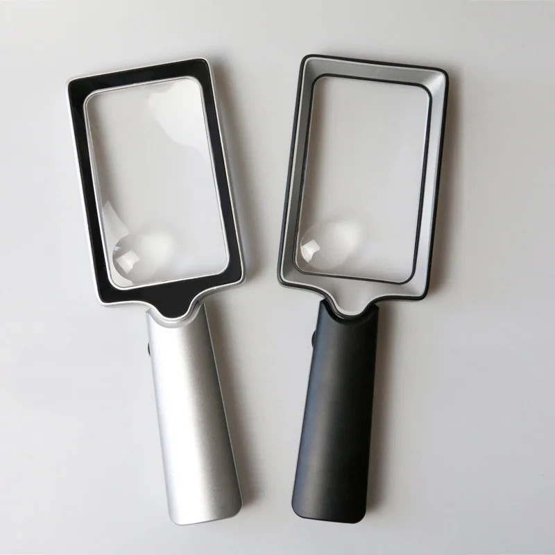 

Rectangle Magnifying Glass 20Led Gradient Light Reading Handheld Loupe