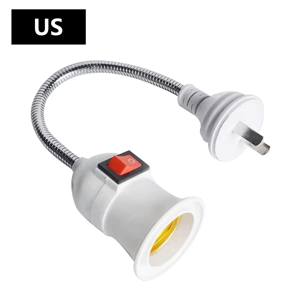 Direct Plug-in Rotary Lamp Head E27 Socket Lamp Bulb Holder with Switch EU US UK Plug Lamp Holder LED Table Lamp Led Base