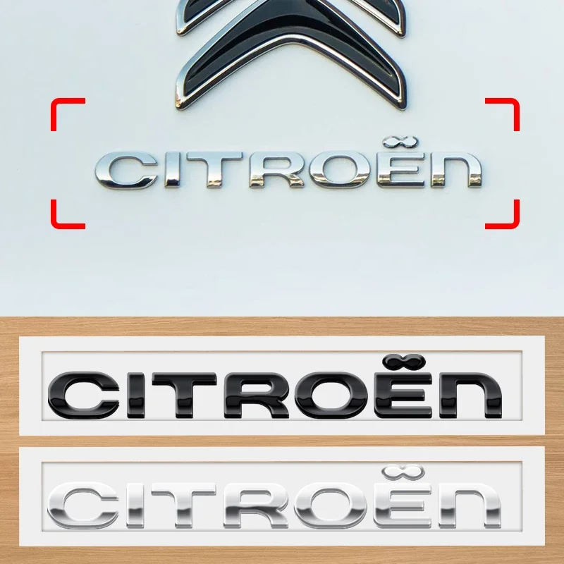 ABS سيارة الخلفي الجذع شارة رسالة ملصق لسيتروين كسارا C3 بيكاسو اليزيه بيرلينجو C4 سيجا Aircross C5 شعار اكسسوارات #1