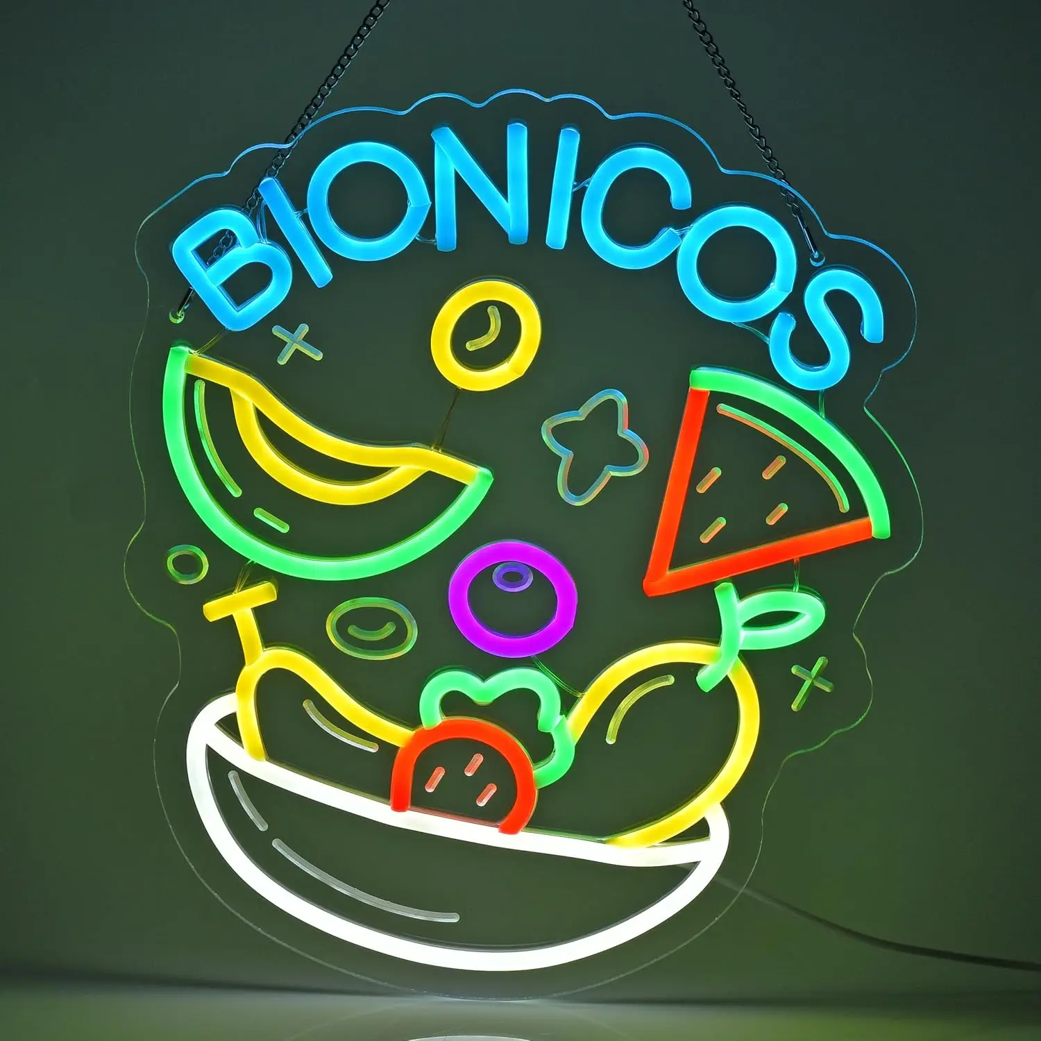 Bionicos Neon Sign for Wall Hanging USB Powered Dimmable Neon Light for Mexican Restaurant Bar Man Cave Kitchen Home Party Decor