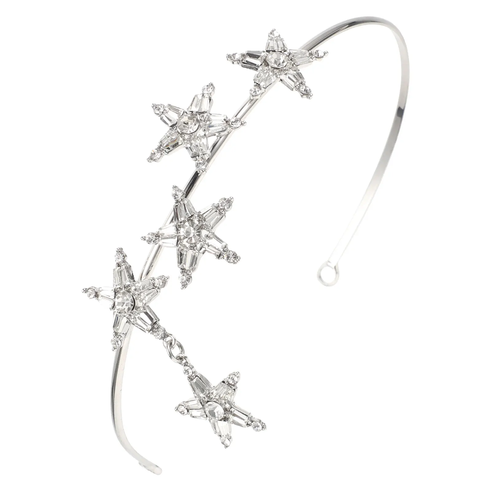 

Rhinestone Star Headband Shiny Bridal Hair Hoop Wedding Headpiece Bride Hair Accessories Headdress Rhinestone Headpiece