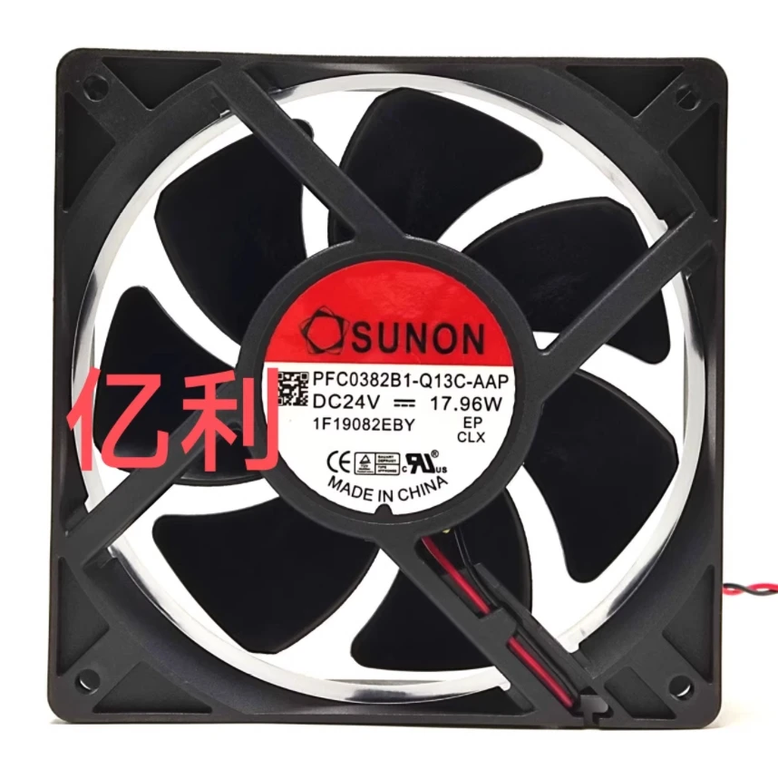 

SUNON PFC0382B1-Q13C-AAP DC 24V 17.96W 120x120x38mm 2-Wire Server Cooling Fan