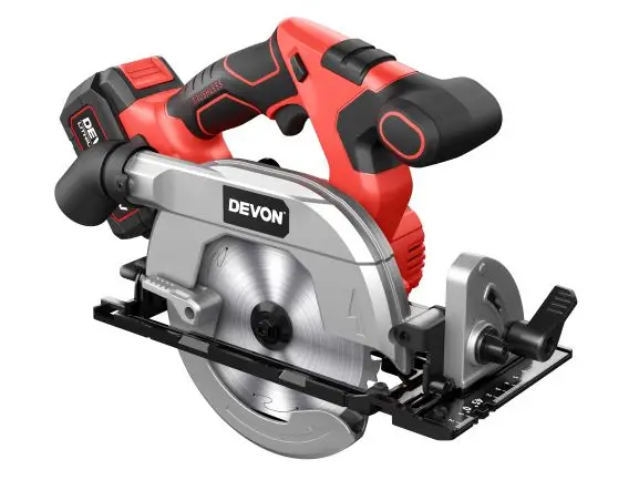 DEVON Lithium-ion 20V Brushless Cordless Industrial Wood Rechargeable Circular Saw Machine