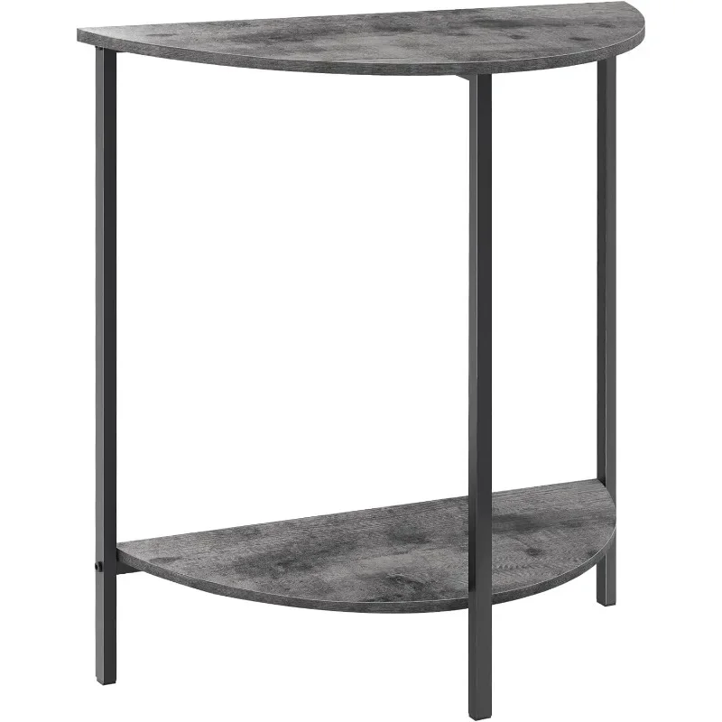 

Стол в форме полумесяца в фермерском доме, 26 х 11 х 28 дюймов, небольшой столик в прихожей для внутреннего использования