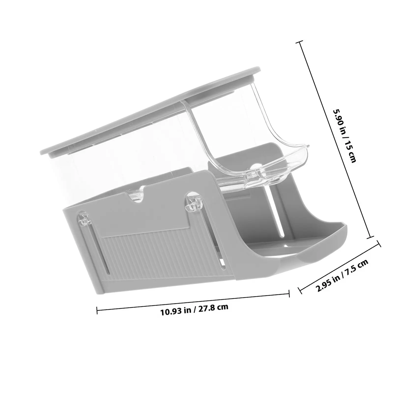 Fridge Egg Rack 2 Layers Narrow Design Space Saving Refrigerator Egg Holder Sliding Storage Tray Roll Eggs Dispenser