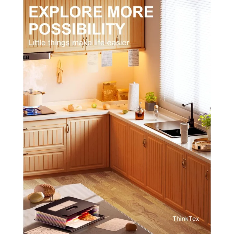 Accordion File Organizer, 12 Pockets Monthly Bill Receipt Organizer, Portable Expanding File Folders, Multi-Tabs, Letter/A