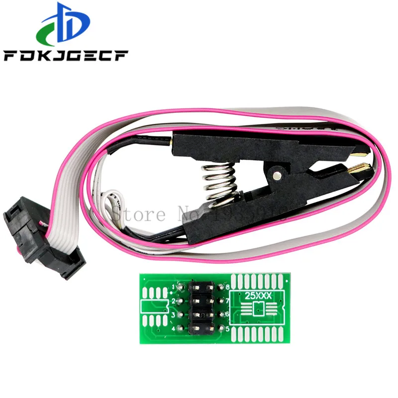 Picture 6: CH341A 24 25 Series EEPROM Flash BIOS USB Programmer Module + SOIC8 SOP8 Test Clip For EEPROM 93CXX / 25CXX / 24CXX DIY KIT