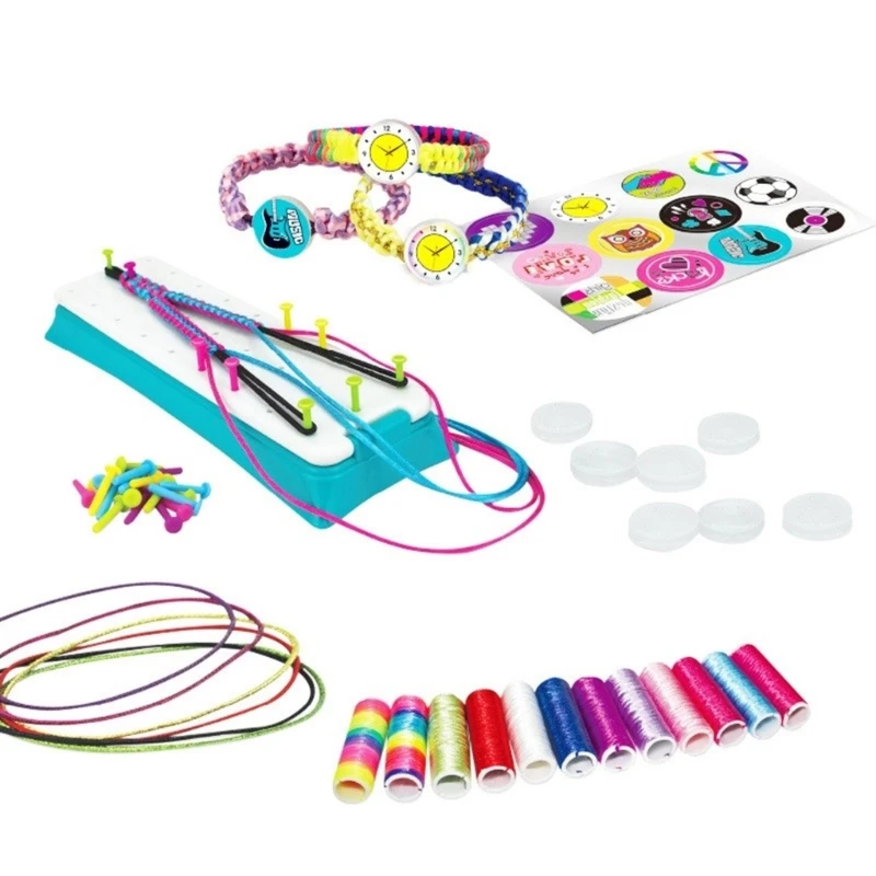 Colorful Handmade Bracelet Weaving Set Innovative Wristband Braiding Accessory