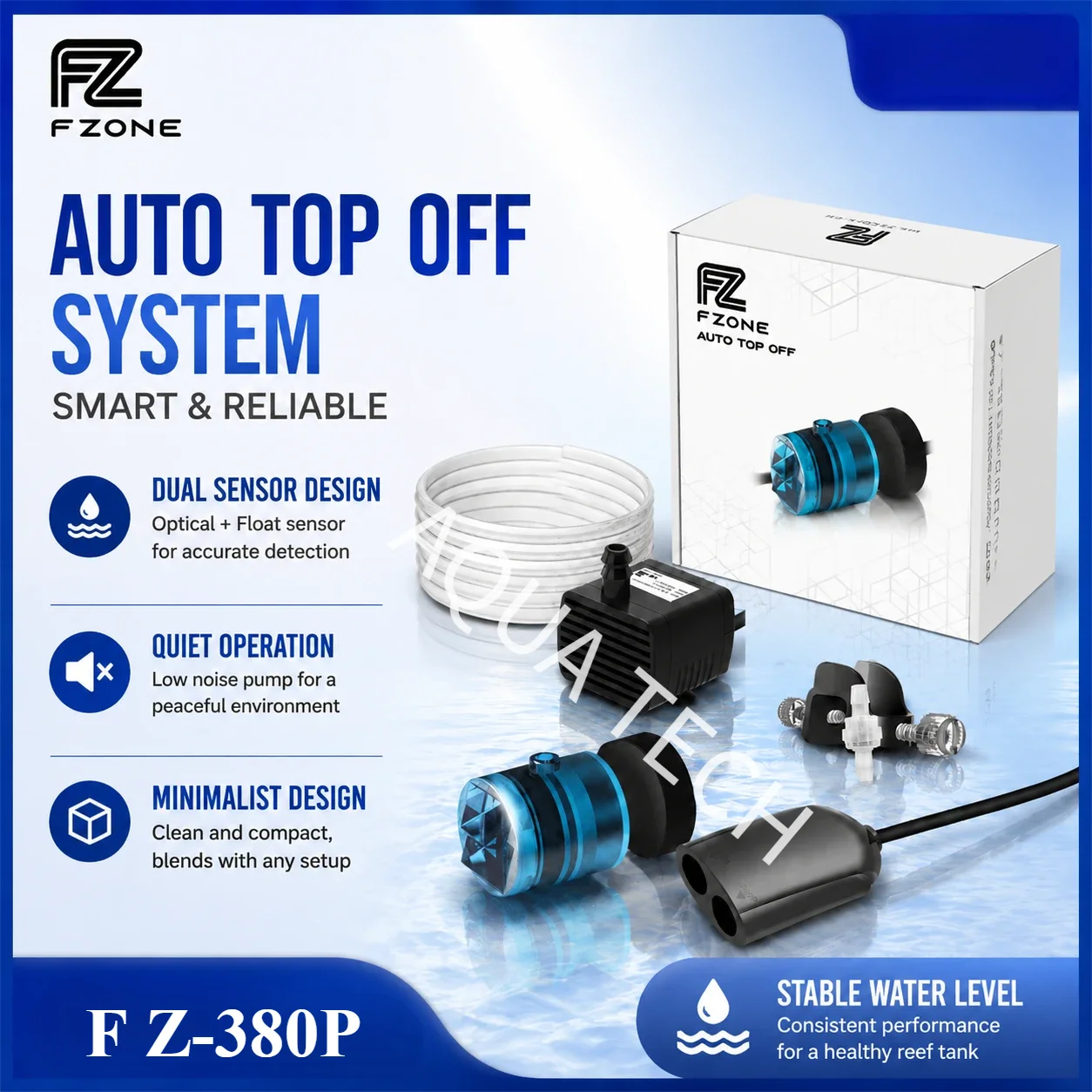 

FZ Smart ATO 380P AUTO TOP Off System Aquarium Water Refill Pump Smart Automatic Accessory For Fish Tanks Aquariums Set Filter