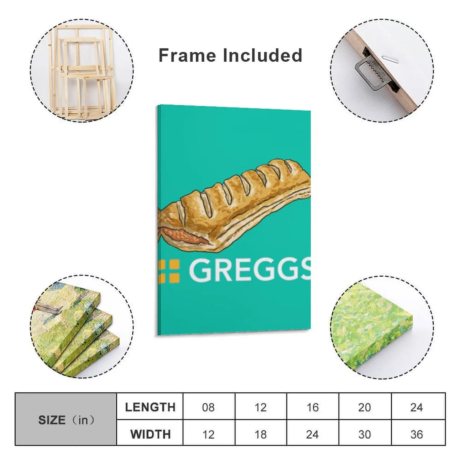 Best Seller - Greggs Merchandise Canvas Painting bedroom decoration Paintings on canvas for living room