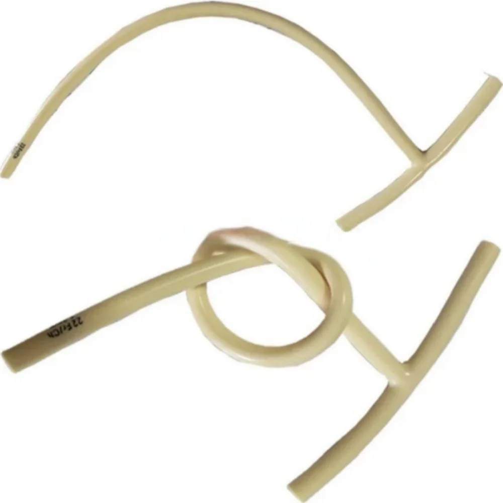 5-10 قطعة المتاح 12FR/14FR/16FR/18/FR/20FR/22FR/24FR اللاتكس T-نوع أنبوب الصرف الصفراوي أنبوب الصرف الطبي المعقم