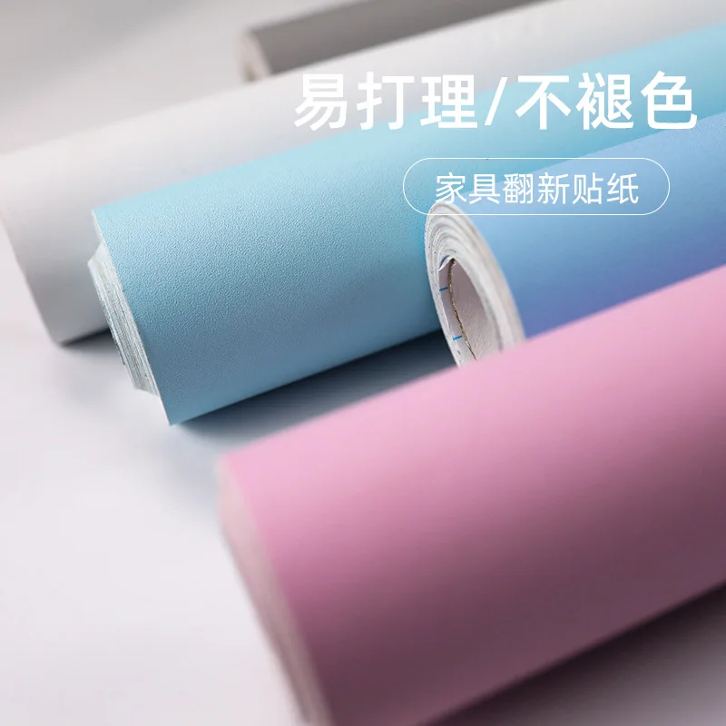 ورق حائط أبيض ذاتي اللصق للخزائن والأثاث وإعادة تشكيل ملصق لطاولة خزانة الملابس وباب المطبخ وورق حائط لتجديد المطبخ #5