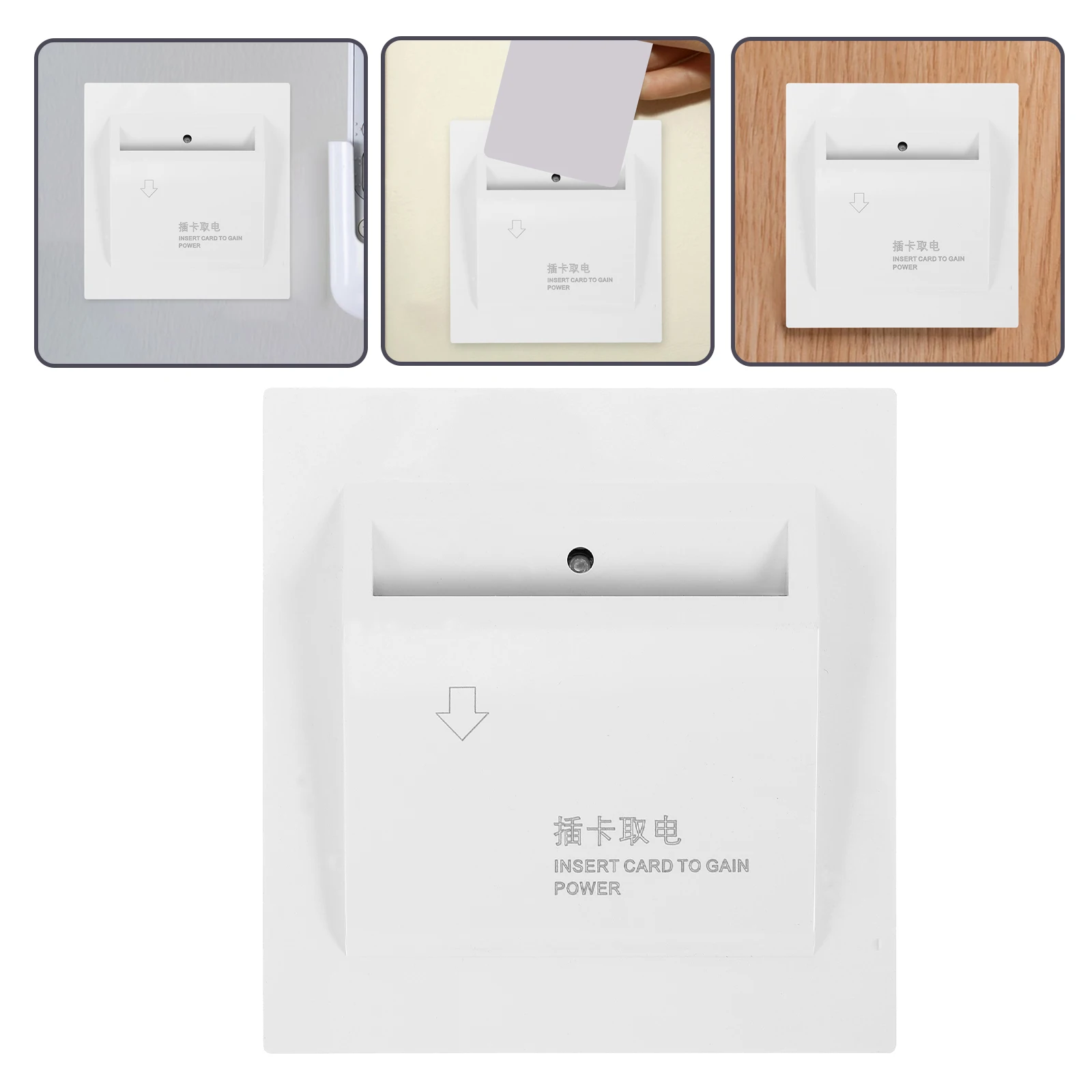 

Energy Saving Switch Panel Power Key Sensor For Control Light Switch Key Plate For Home Hotel Use