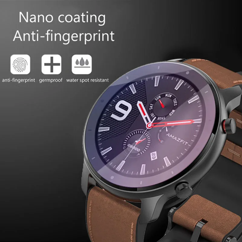 Pellicola in vetro temperato ultrasottile per smartwatch Xiaomi Amazfit GTR - Copertura completa