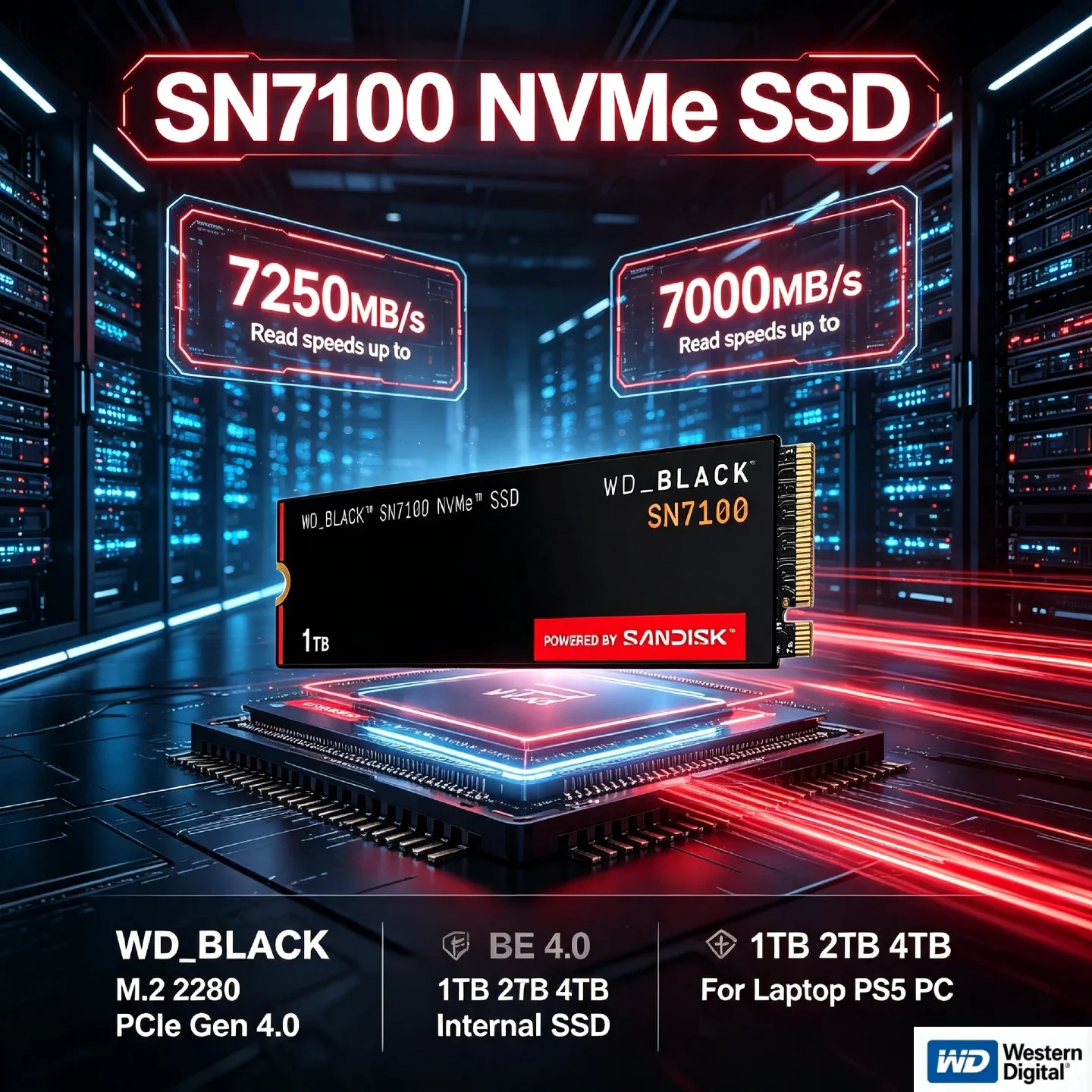 Pc Gaming Ps5 - WD BLACK SN7100 NVMe SSD M.2