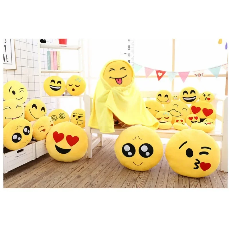 New 32cm Cute Pillow Napping Cushion Funny Face Emotional Anger Party Plush Fill Indoor Ornament Children Toys Holiday Gift