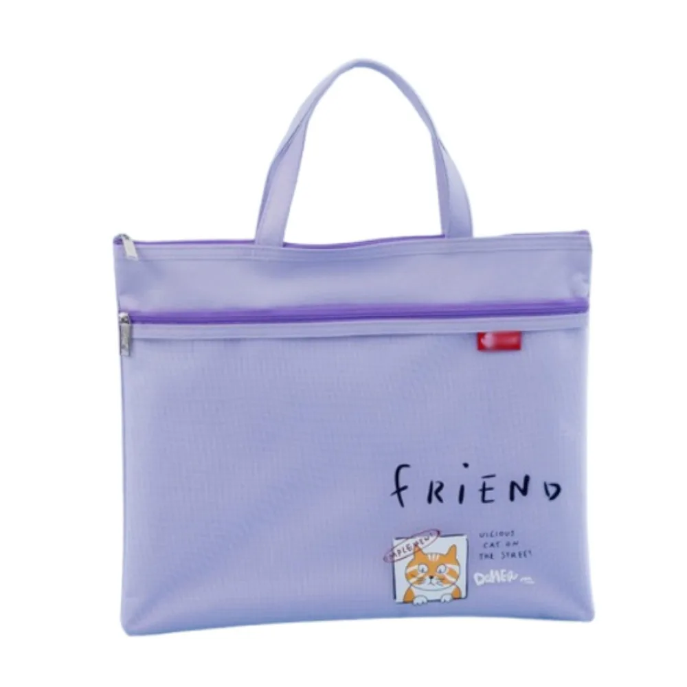 

Portable Book Storage Bag Oxford Cloth Waterproof Art Storage Bag Handheld Large Capacity Zipper Mesh Bags Back To School