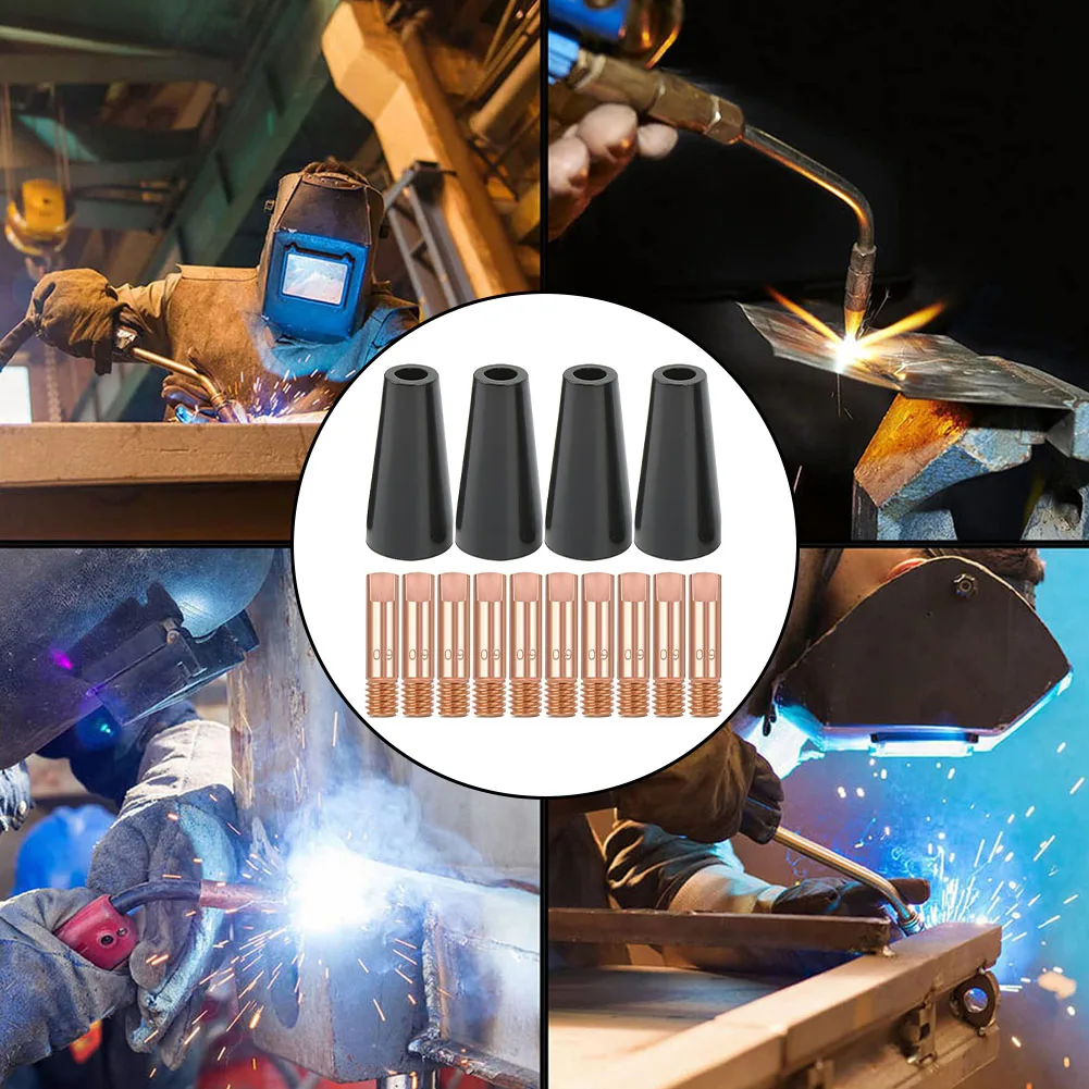 For 14AK Torch Copper Conductive Tips Flux Core Kit 0.035 0.9mm Copper Conductive Tips Set Standardized Design