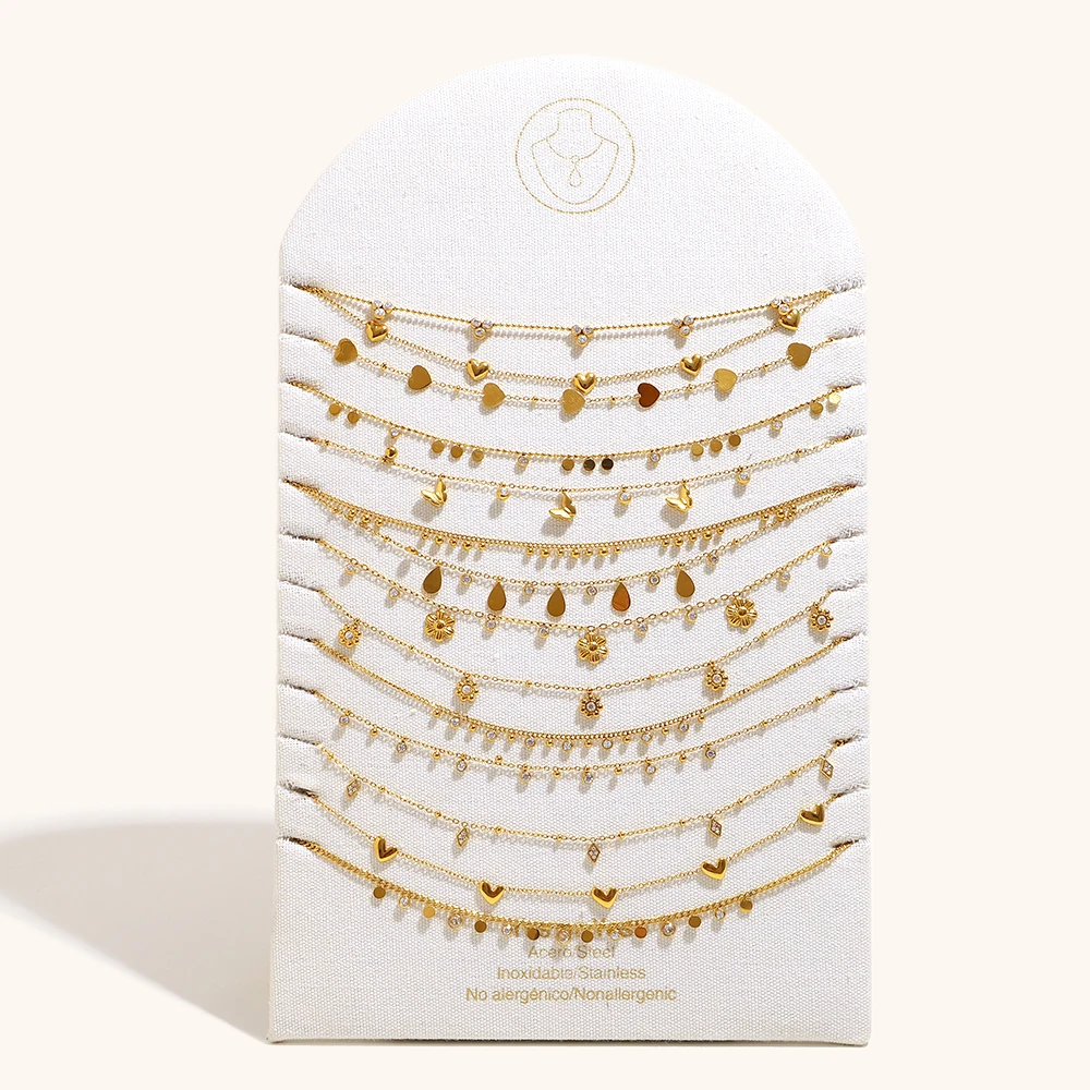 لا. Muses الزركون فراشة الحب زهرة حبة قلادة الفولاذ المقاوم للصدأ المرأة قلادة PVD مطلي متعدد نمط الأزياء والمجوهرات هدية #3