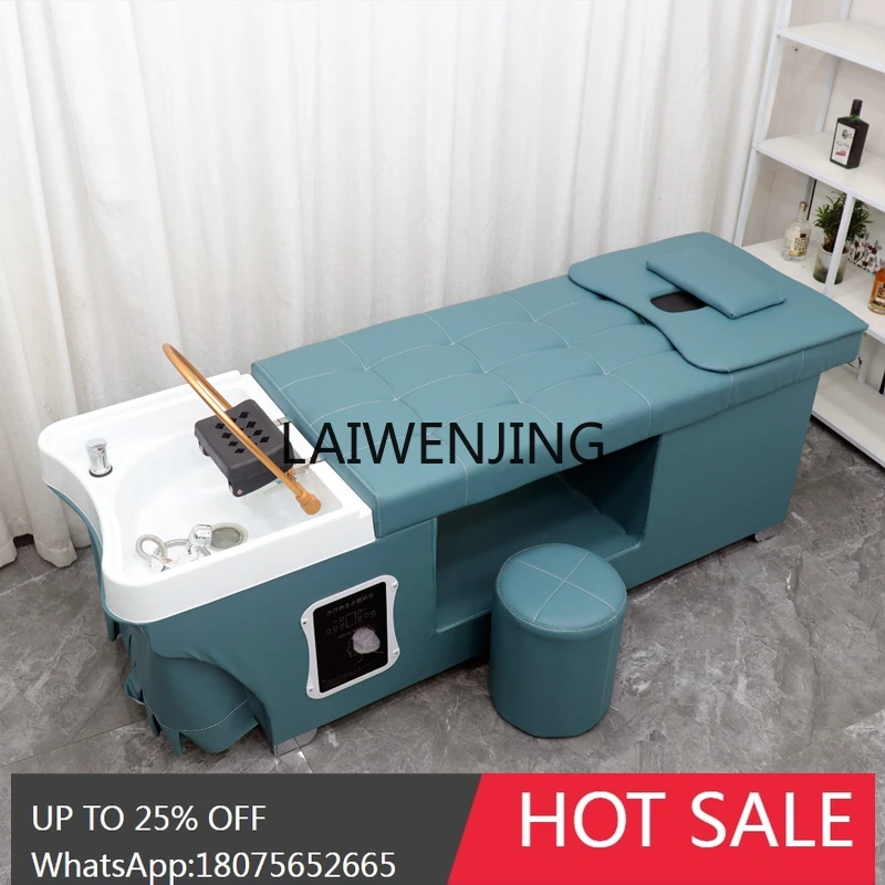 سرير خاص لمعالجة الشعر بالشامبو والحلاقة مع سرير متكامل للتدليك لتدوير المياه والتبخير #2