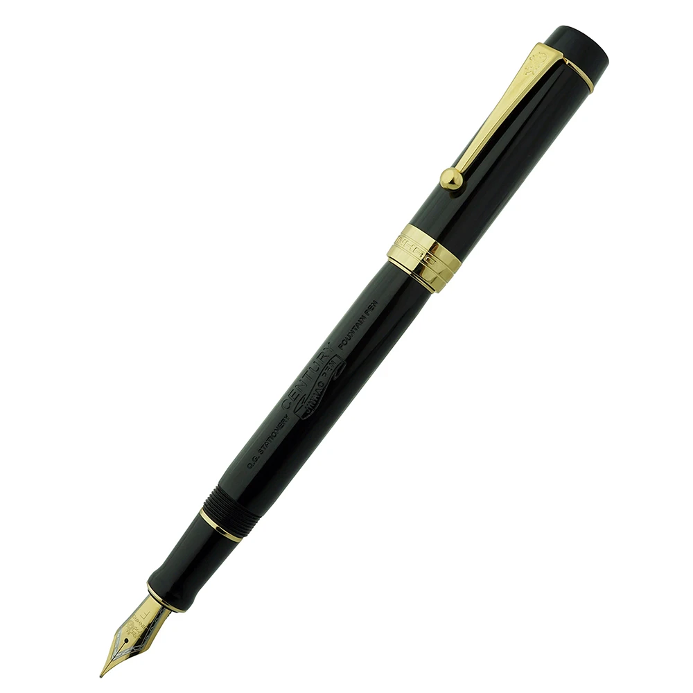 Jinhao 100 Centennial Resin Fountain Pen Black with Logo Iridium EF/F/M/Bent Nib with Converter Ink Pen Business Office Gift Pen