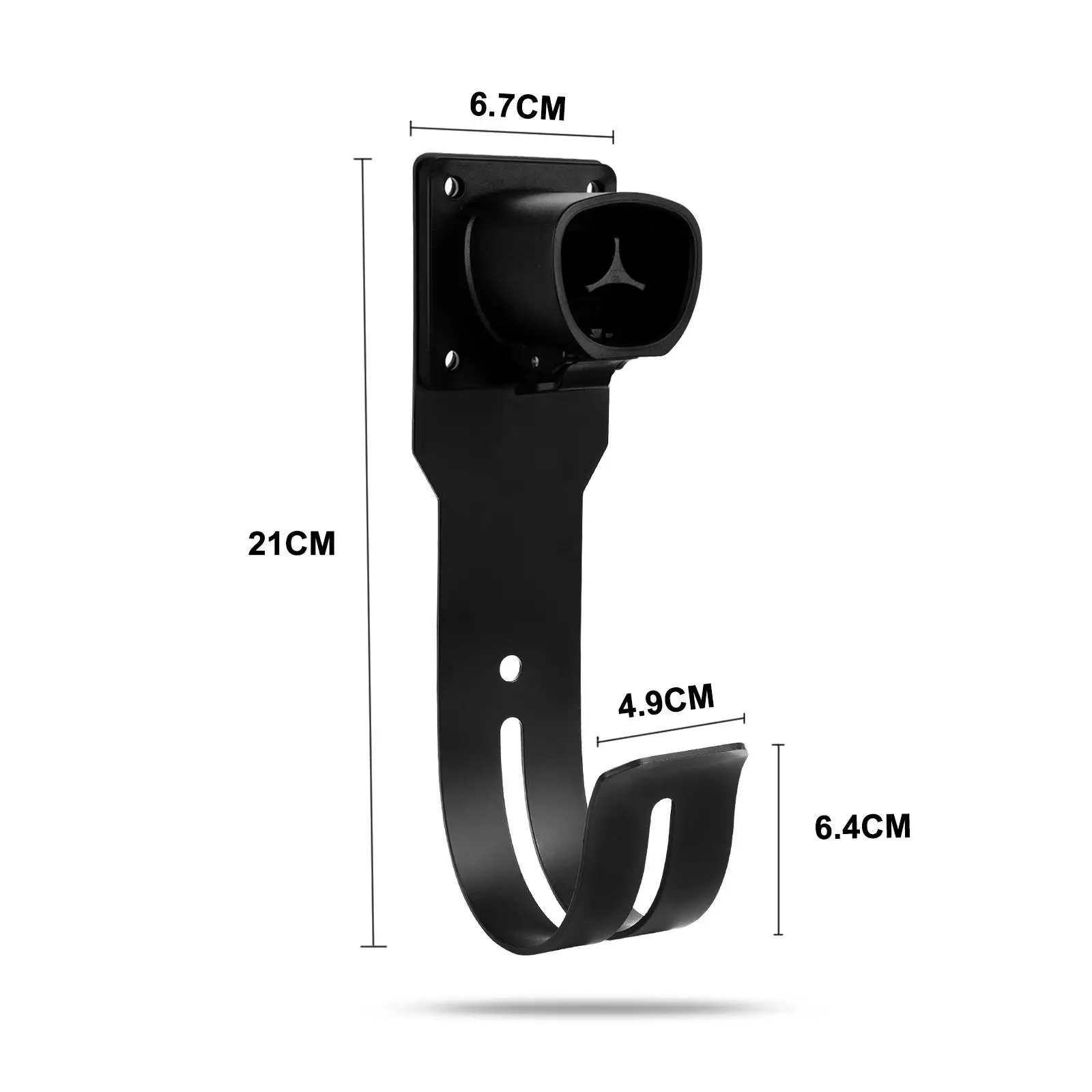 

EV Charging Wall Holder Accessories Easily Install Wall Mount Storage Heavy Duty Stainless Steel PP EV Charging Cable Holder