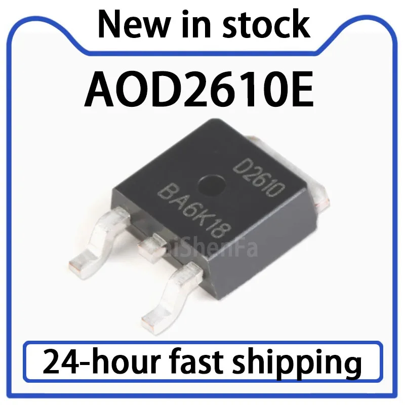 10PCS AOD2610E SMT TO-252 N-channel 60V/46A MOSFET Field Effect Transistor in Stock