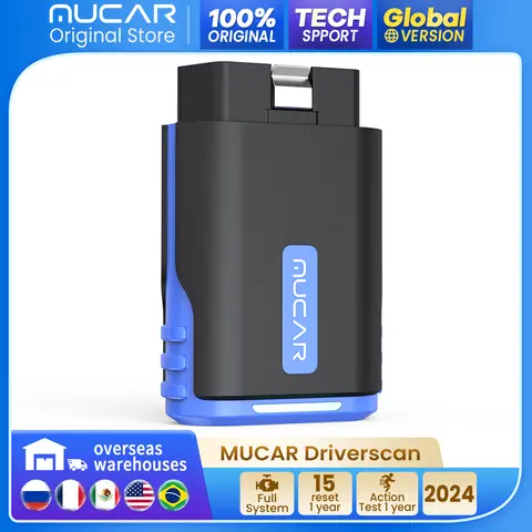 MUCAR Driverscan OBD2 Full system anto scanner car diagnostic tools code reader 15 reset function DPF Oil IMMO Bi-directional