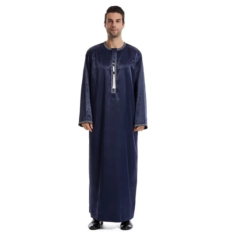 Traditional Dubai Saudi Abaya Men Muslim Jubba Thobe Dress Eid Turkey Arab Robe Kaftan Islam Clothing Caftan Middle East Abayas