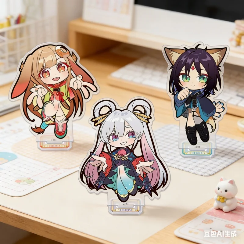 10CM HD Anime Cosmic Princess Kaguya! Acrylic Stand Q-version Iroha Yachiyo Kaguya Doll Anime Figure Model Cosplay Toy For Gift