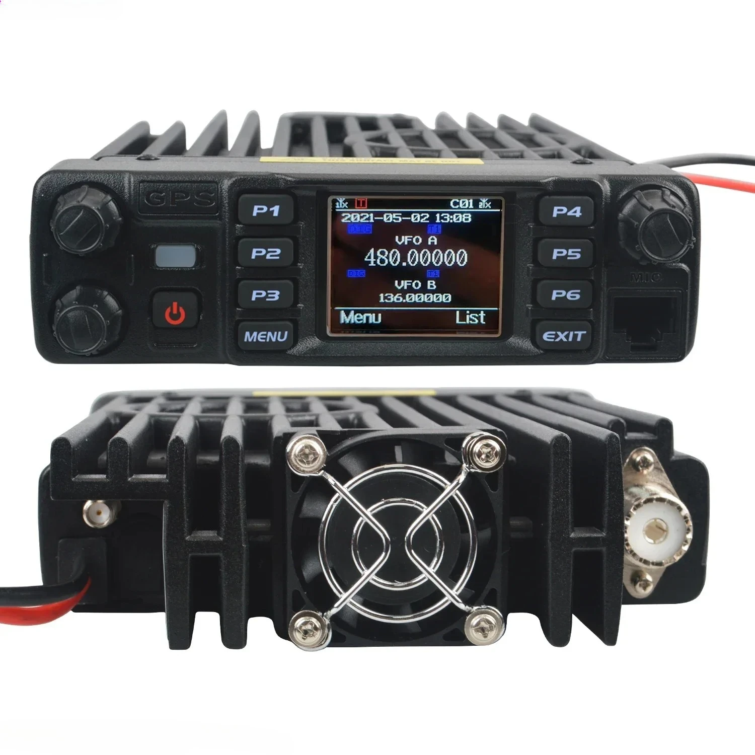 for Anytone AT-D578UV Plus VHF UHF Air Band Receive GPS APRS Bluetooth PTT DMR Digital Repeater Function FM Mobile Radio AES256