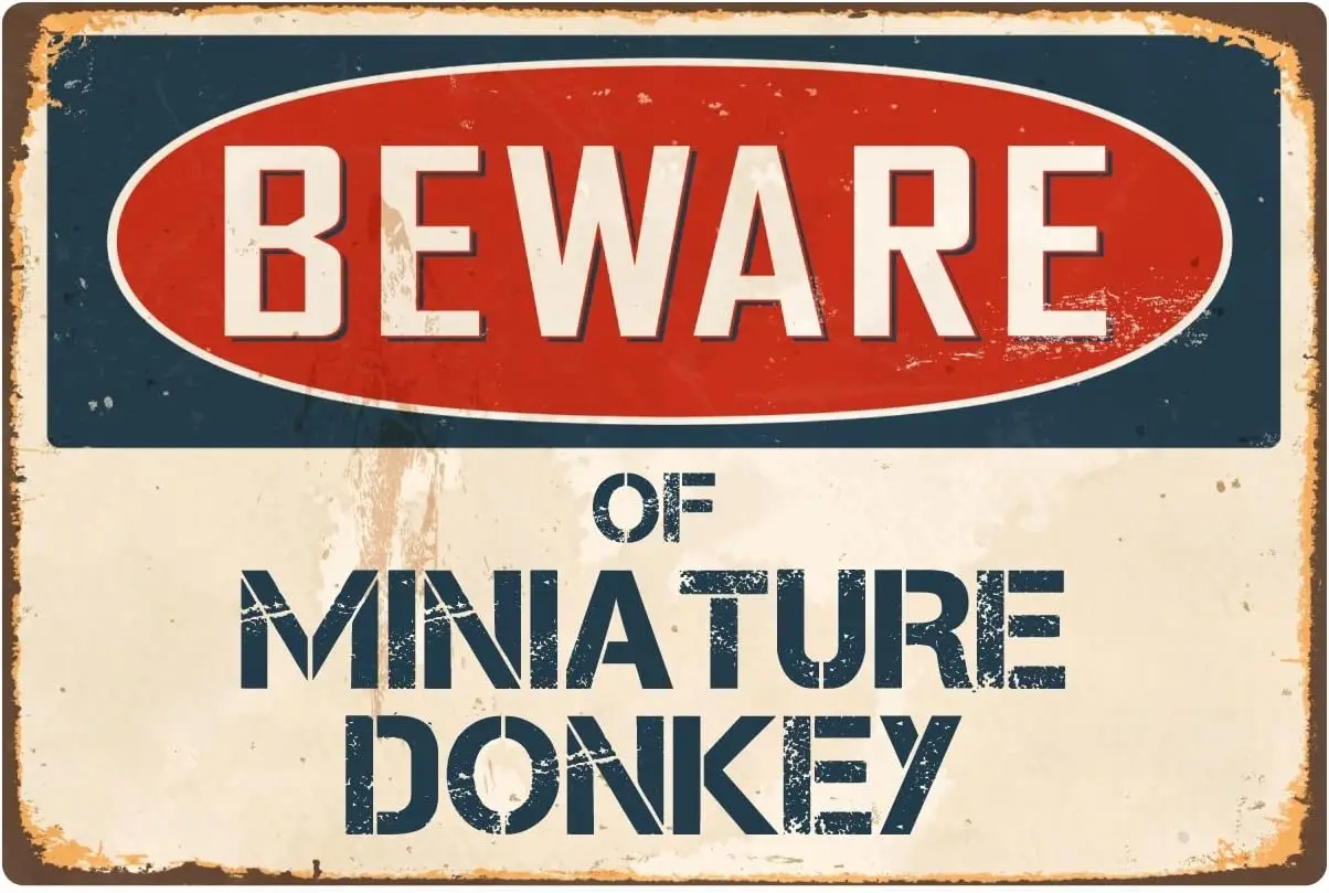 1 шт., наклейка «Пират, остерегайтесь миниатюрного осла», винтажный алюминиевый металлический знак в стиле ретро 8 x 12 дюймов VS277