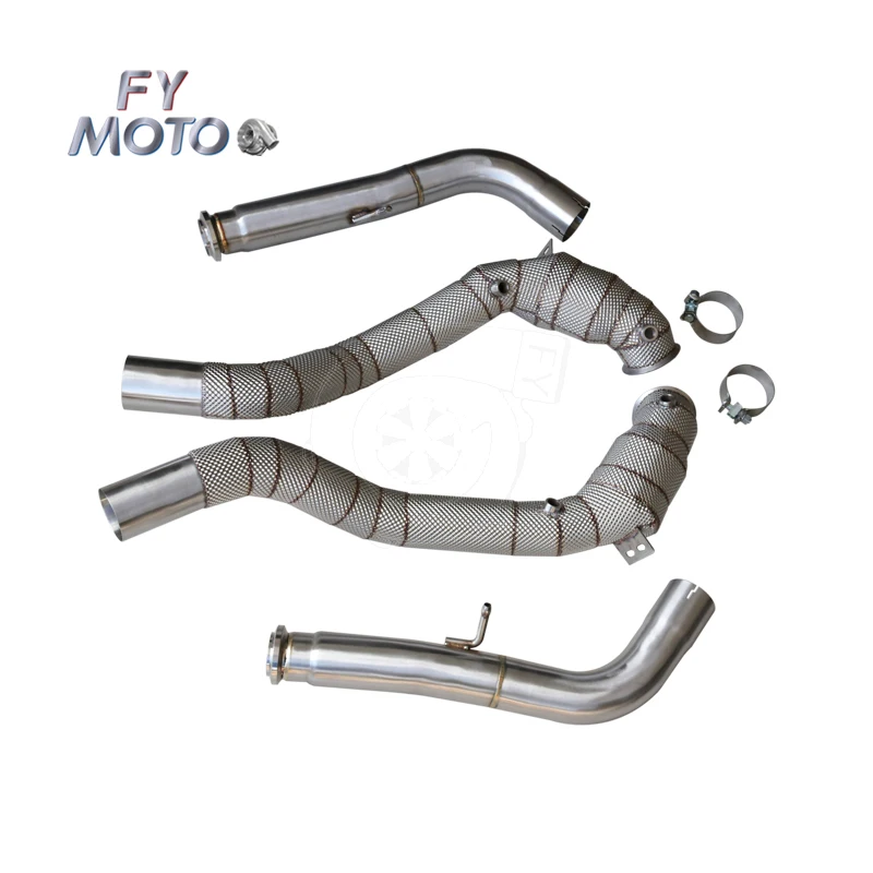 

Exhaust Catted Downpipe For Mercedes Benz AMG G63 G500 G-class W464 2018+ With Heat Shield