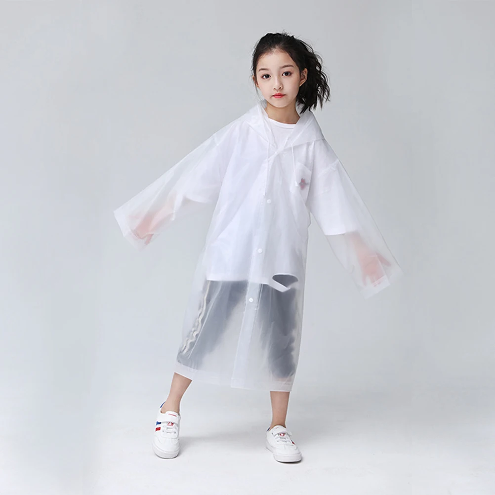 

EVA Waterproof Raincoat Lightweight Thickened Student Girl Poncho Cartoon Rainwear Practical Thickened Rainwear Convenient