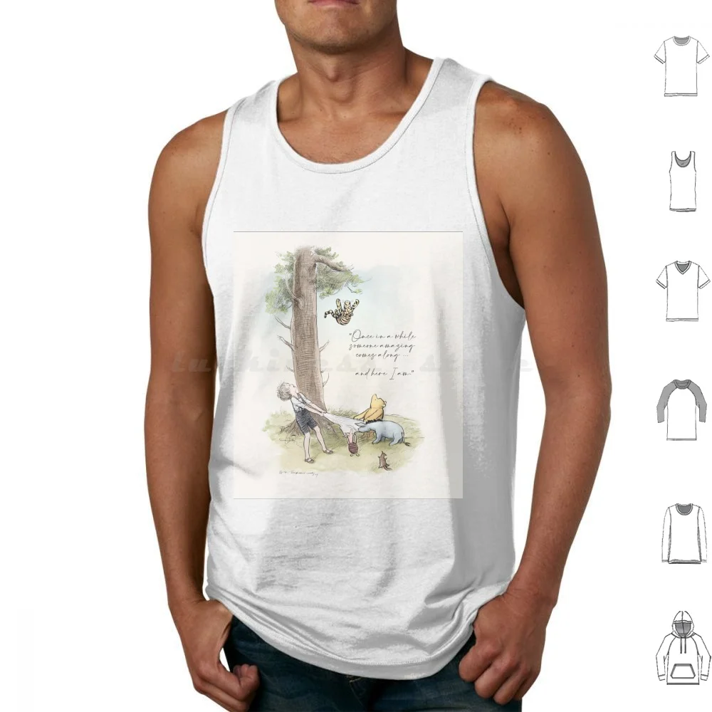 Tiggers Can't Climb Trees. , , , And Christopher Robin Tank Tops Vest Sleeveless Christopher Robin Tigger Winnie The Classic