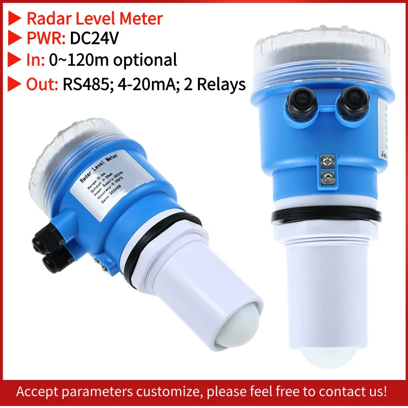 intelligent 80ghz water tank radar level transmitter high frequency radar level meter level sensor transmitter radar water river