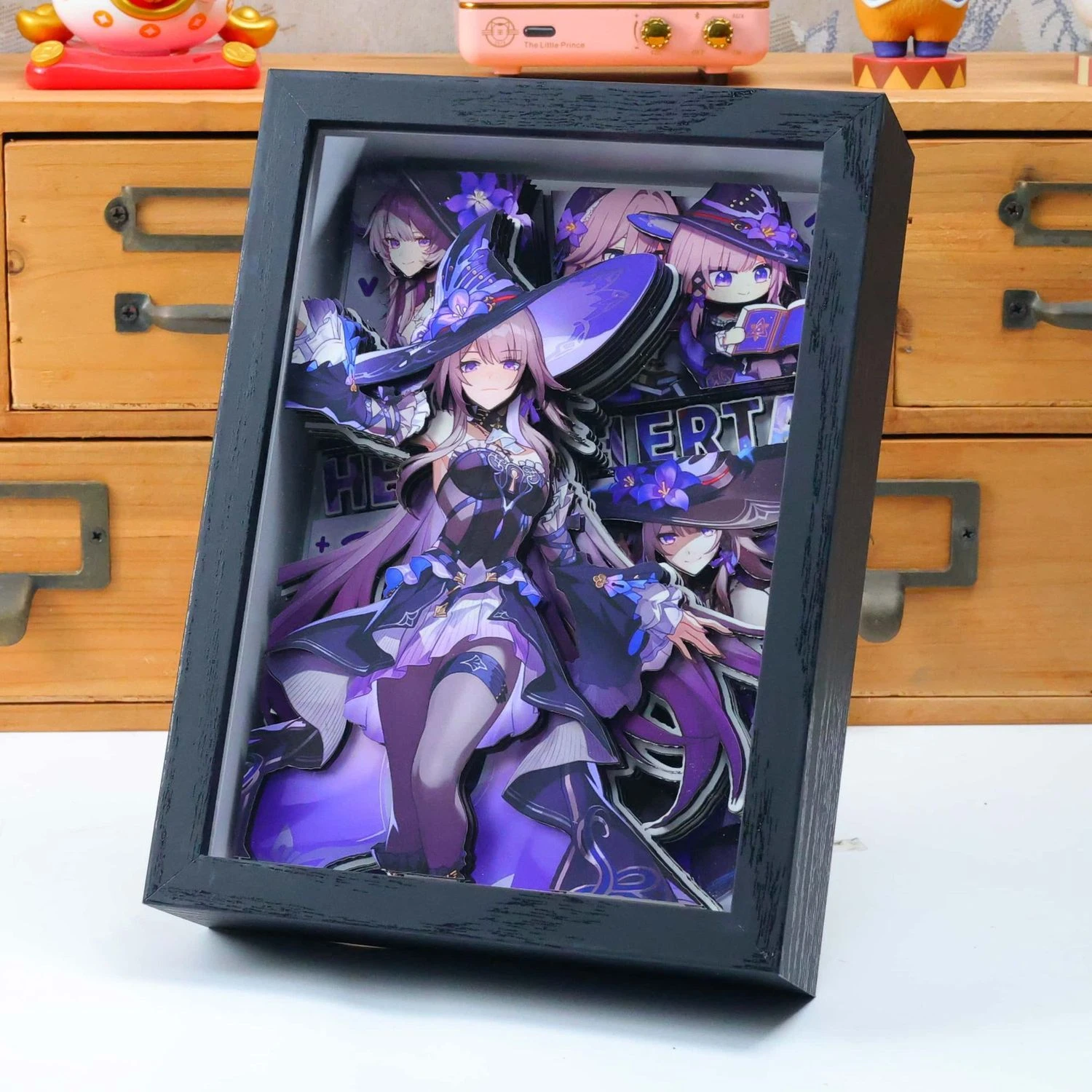 Honkai:Star Rail 3D Paper Carving Painting Kafka Khaslana Decorative Painting Desk Decor Game Star Rail Fans Birthday Gift