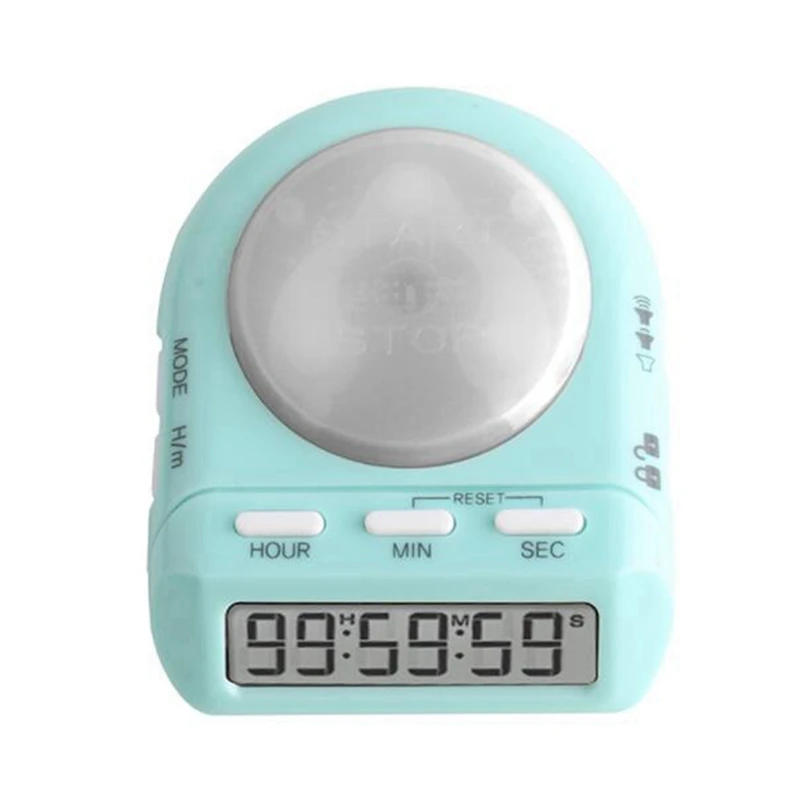 

2X Digital Kitchen Timer With 100 Hour Clock Count Down For Kid Teacher Cook,45°Display Security Lock,Time Management