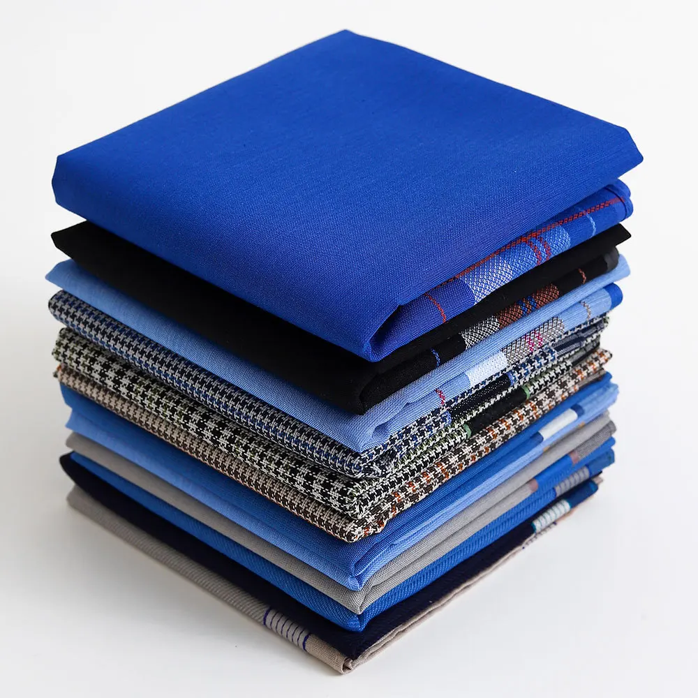 3Pcs Men's Pure Cotton Dyed Handkerchief Summer Thin Absorbent Sweat Wiping Old-fashioned Dyed Checked Soft 43cm