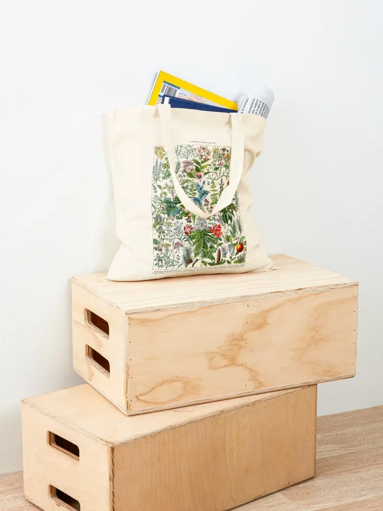 medicinal plants (plantes medicinales) white/transparent background Tote Bag custom bags Women bags