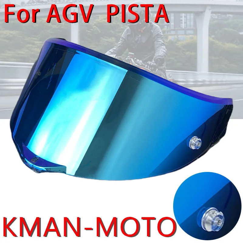 helmet face shield for AGV PISTA High toughness High strength Sunshield electroplated windproof dustproof Lens Shield Glasses