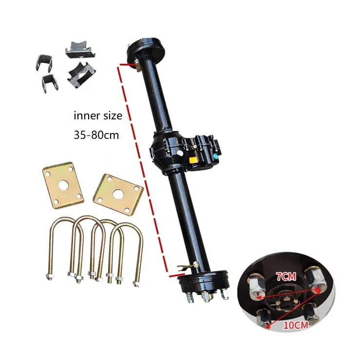 Electric vehicle motor axle accessories 48V 1200W Disc brake gear shifting climbing rear axle