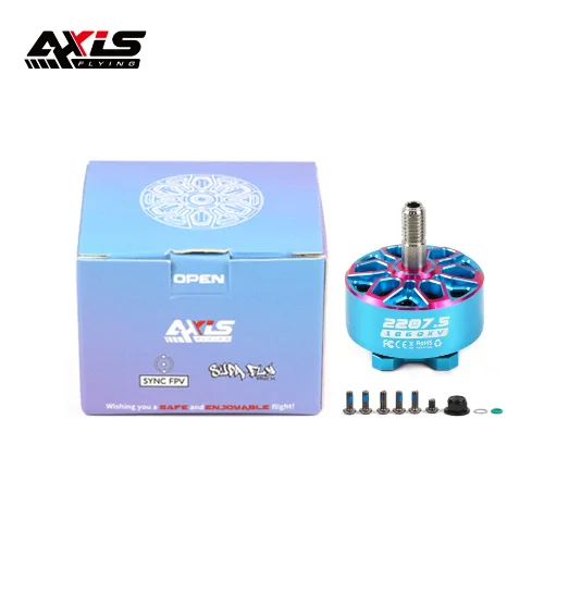 Axisflying Motor Brushless bando 2207.5 6S 1960KV for FPV Freestyle 5inch Cinewhoop Cinematic Drone DIY Parts thumbnail 4
