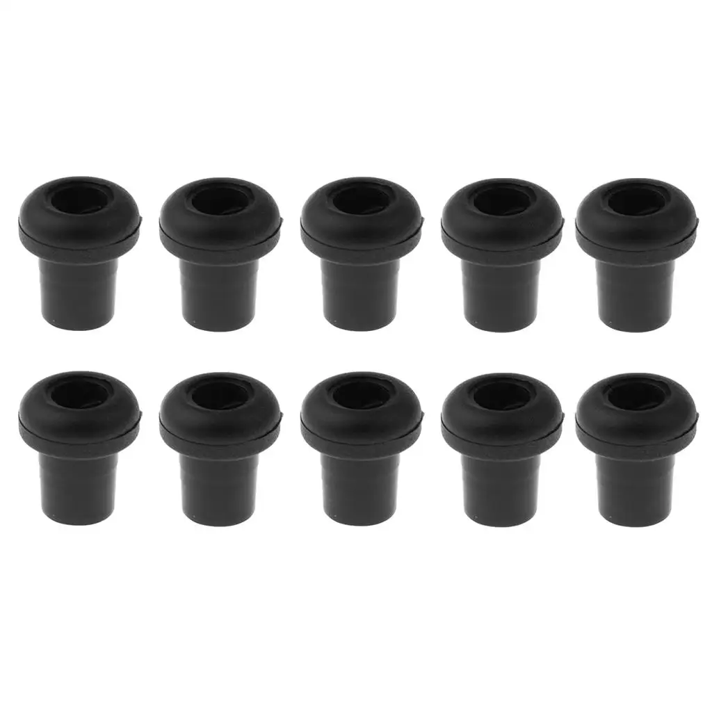 MagiDeal 10 Pieces Durable Plastic Tube Plug for Table Soccer Foosball Table, Fits for 12.7mm Diameter Rod